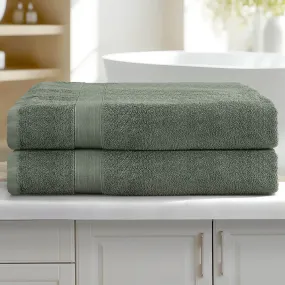 2-Pack Extra Large Cotton Bath Sheets Set Quick Dry