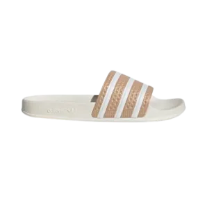 Adidas Men's Adilette Slides - Magic Beige / Cloud White / Off White
