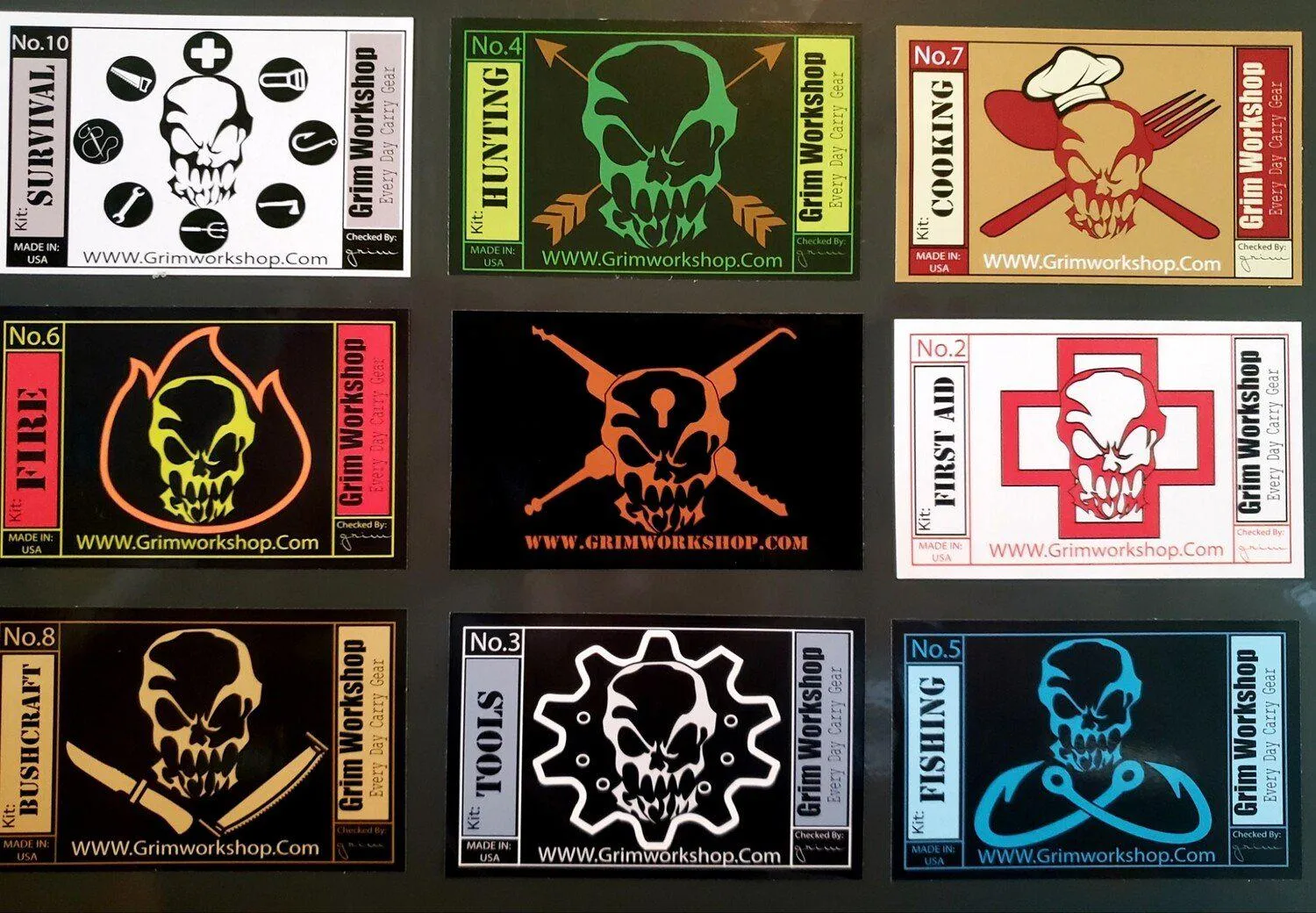Black Credit Card Size Survival Tins