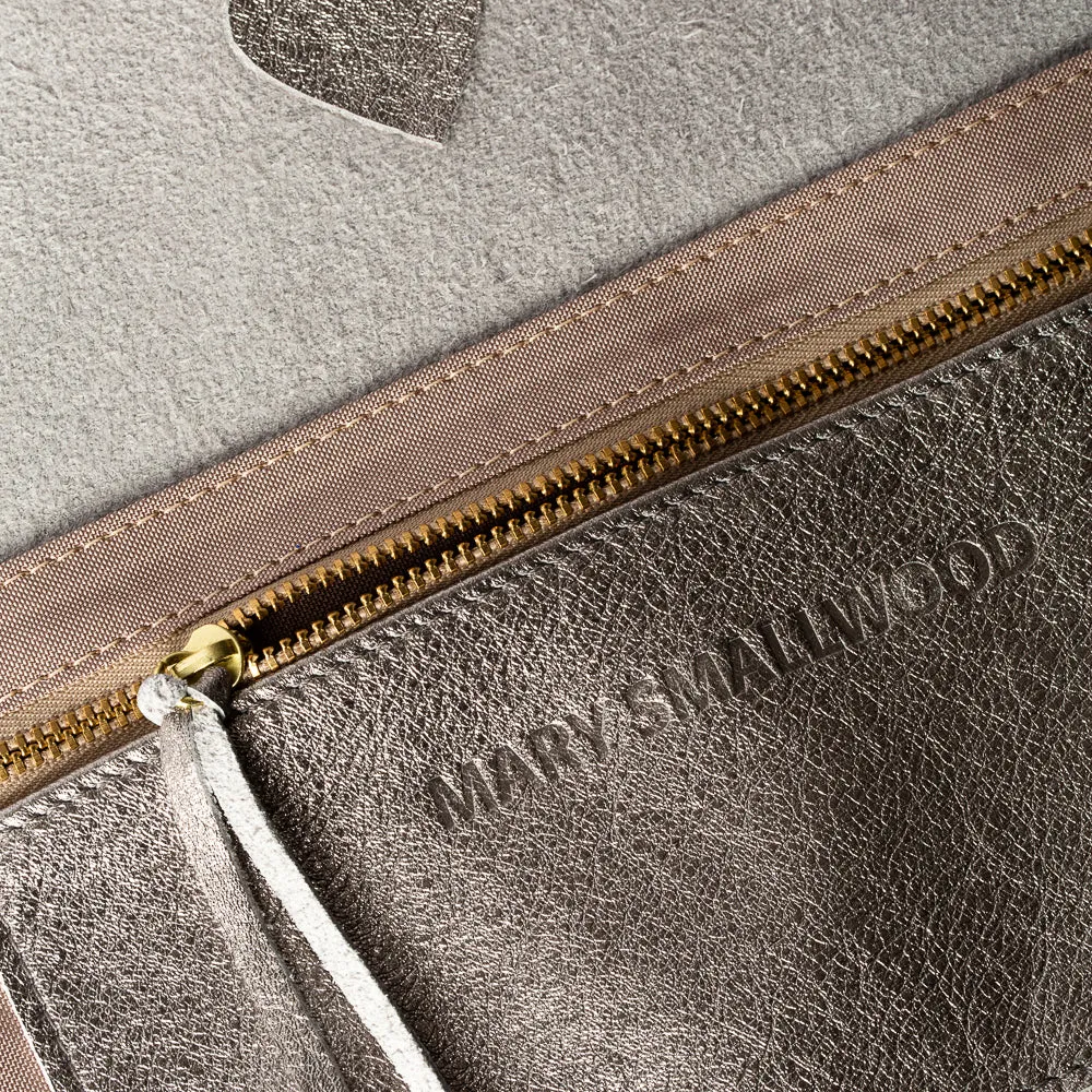 Bronze Metallic Nexus Handbag