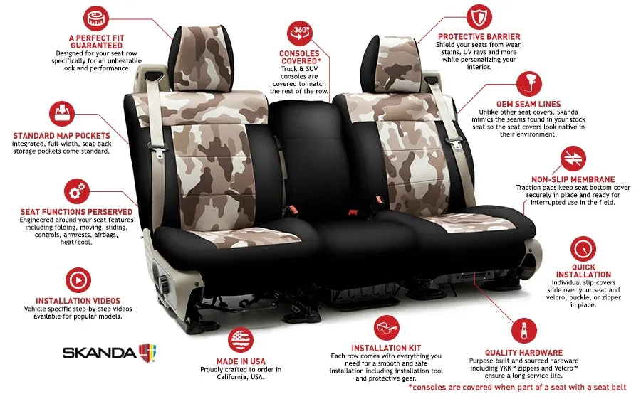 Camaro Custom Seat Cover Skanda Camo
