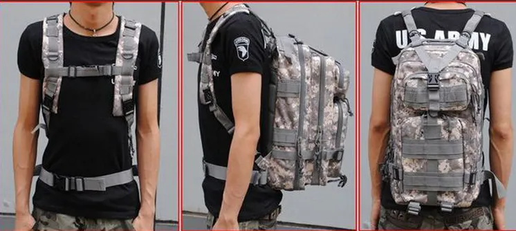 Camouflage Outdoor School Hiking Backpack Oxford Cloth Nylon