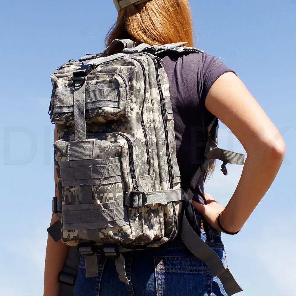 Camouflage Outdoor School Hiking Backpack Oxford Cloth Nylon