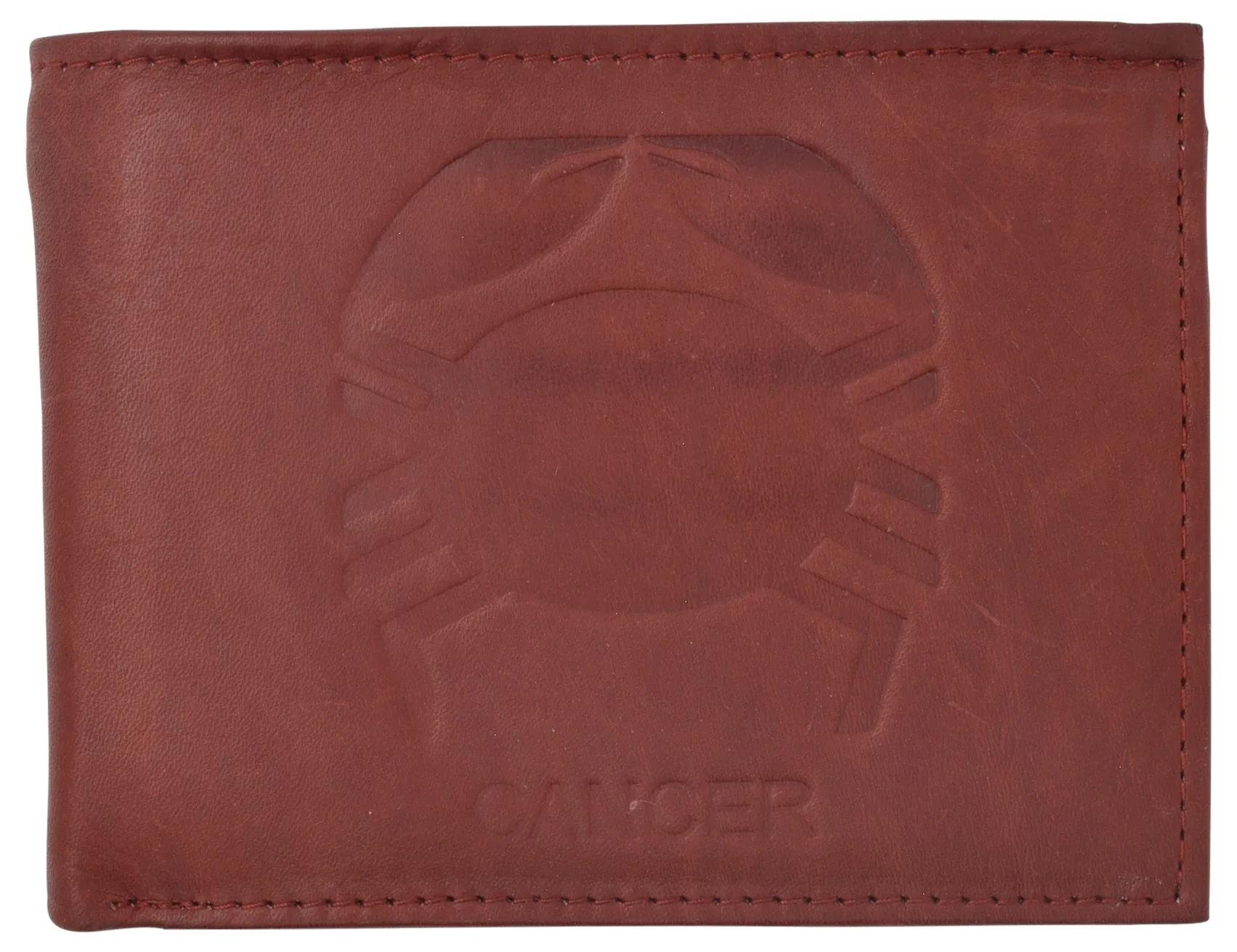 Cancer Zodiac Sign Bifold Trifold Genuine Leather Men's Wallets