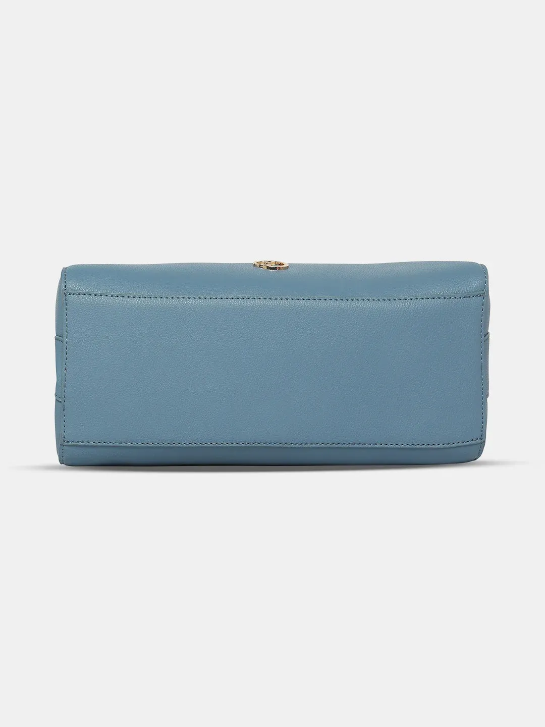 Caprese Milan Satchel Small Solid Women'S Handbag Blue