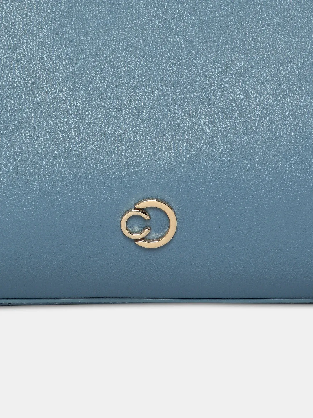 Caprese Milan Satchel Small Solid Women'S Handbag Blue