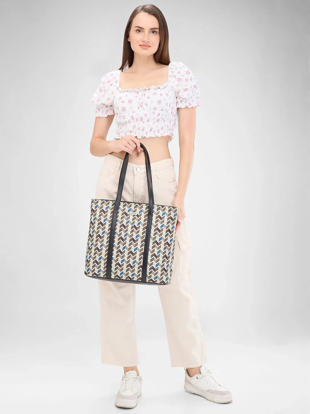 Caprese Susan Tote Large Womens Handbag Beige