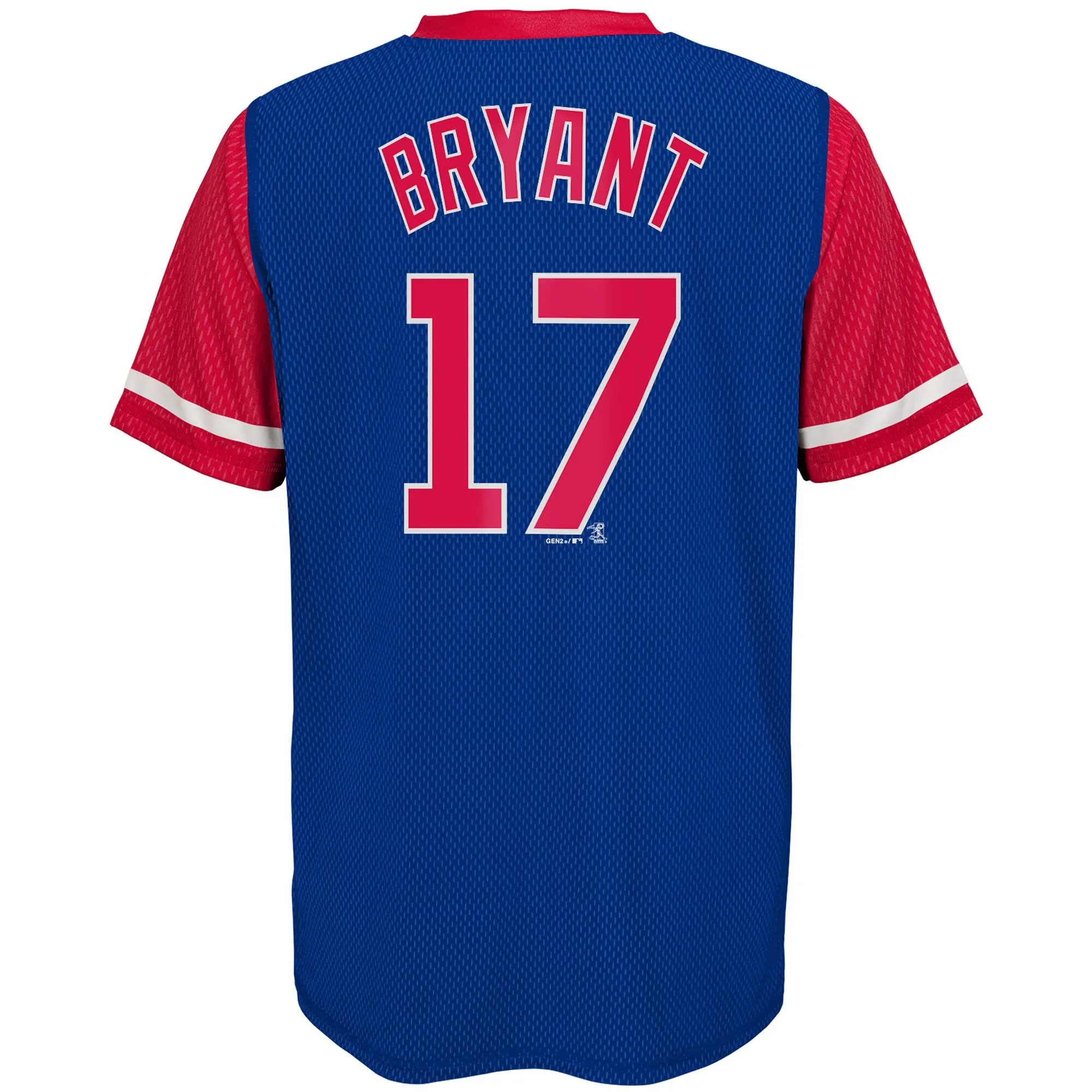 Chicago Cubs Youth Bryant Jersey T Shirt - Blue/Red