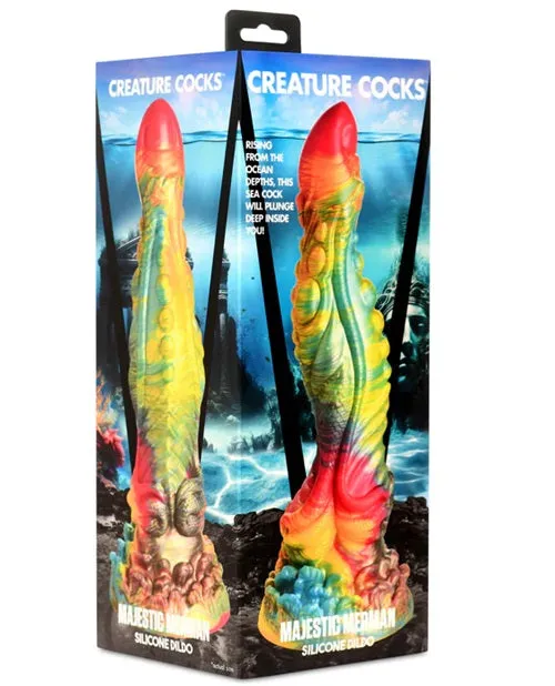 Creature Cocks - Majestic Merman Silicone Dildo - 10.2in