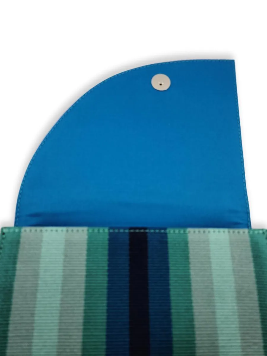 Curva Crossbody Handbag - Teal Hues