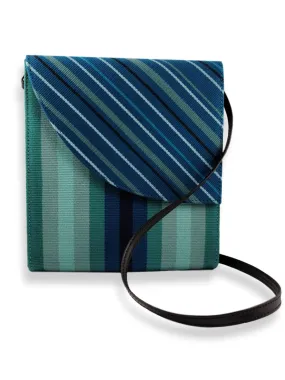 Curva Crossbody Handbag - Teal Hues