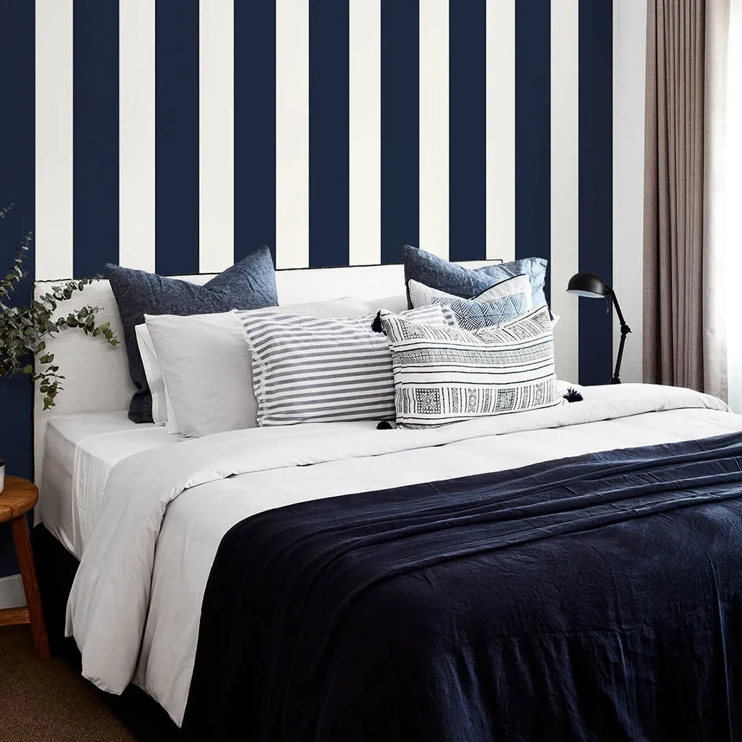 Designer Stripe Peel-and-Stick Luxe Haven Wallpaper
