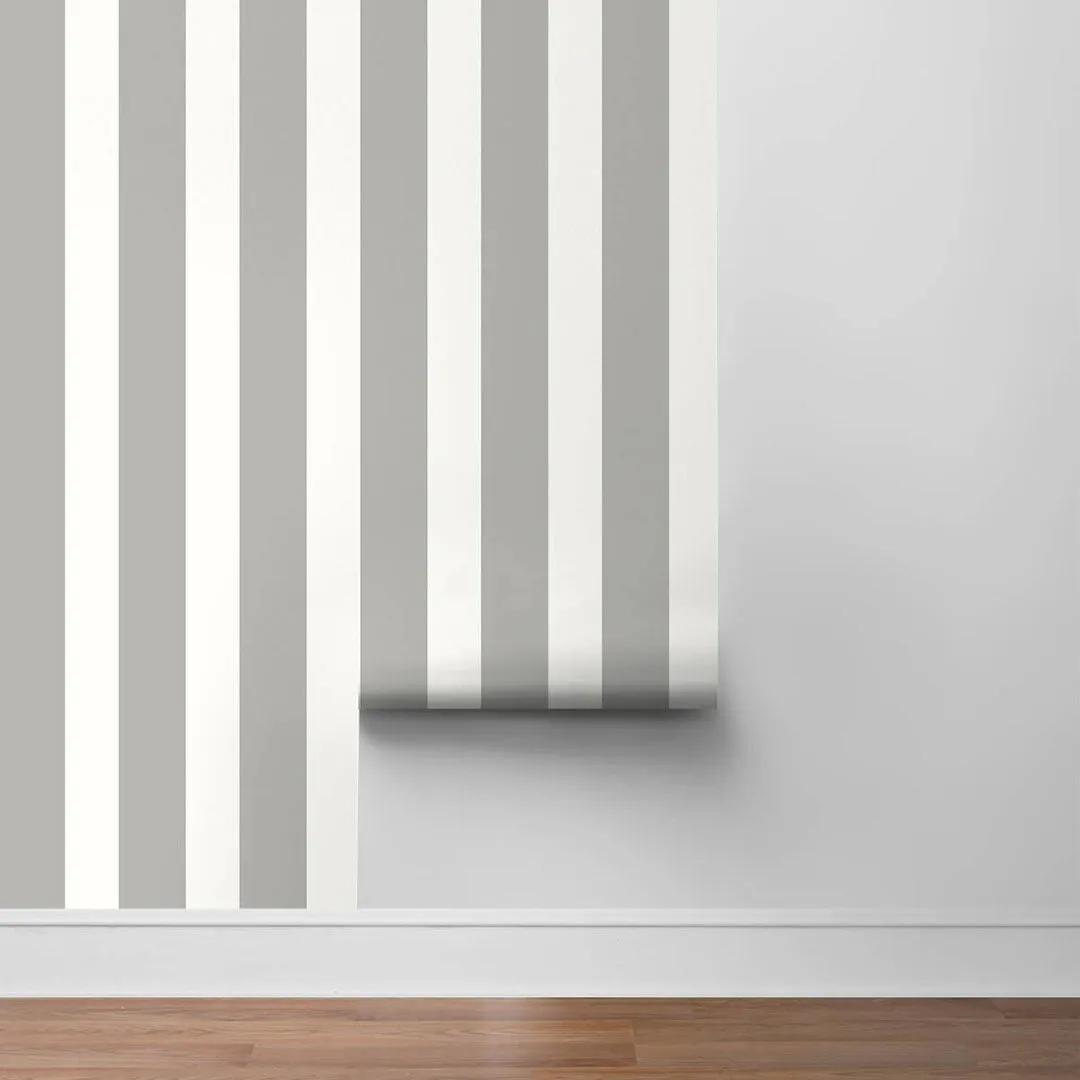 Designer Stripe Peel-and-Stick Luxe Haven Wallpaper