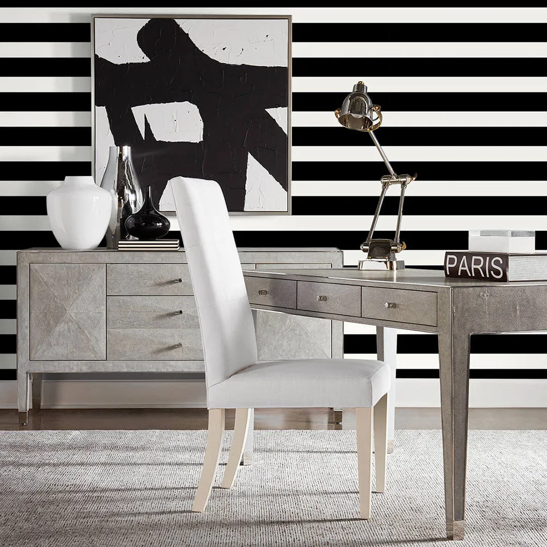 Designer Stripe Peel-and-Stick Luxe Haven Wallpaper