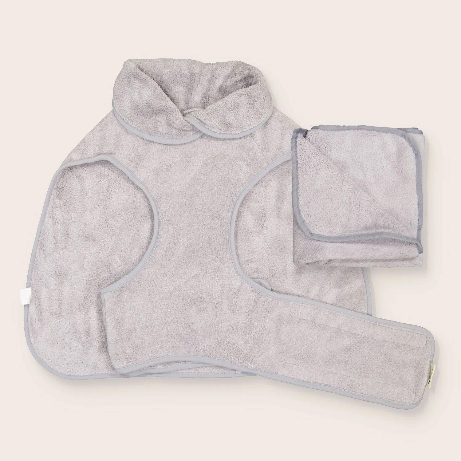 Dog Bath Robe and Towel Set