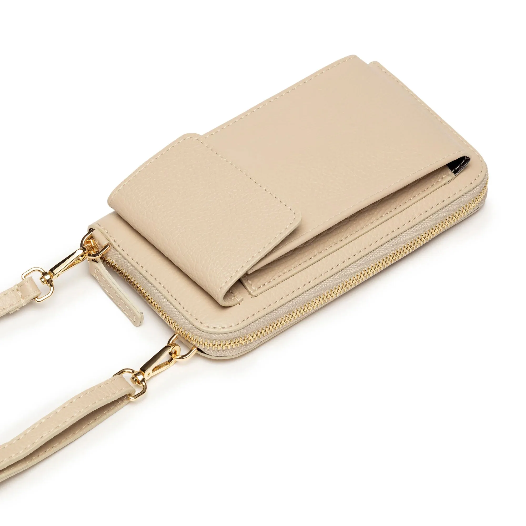 Elie Beaumont Phone Bag in Stone
