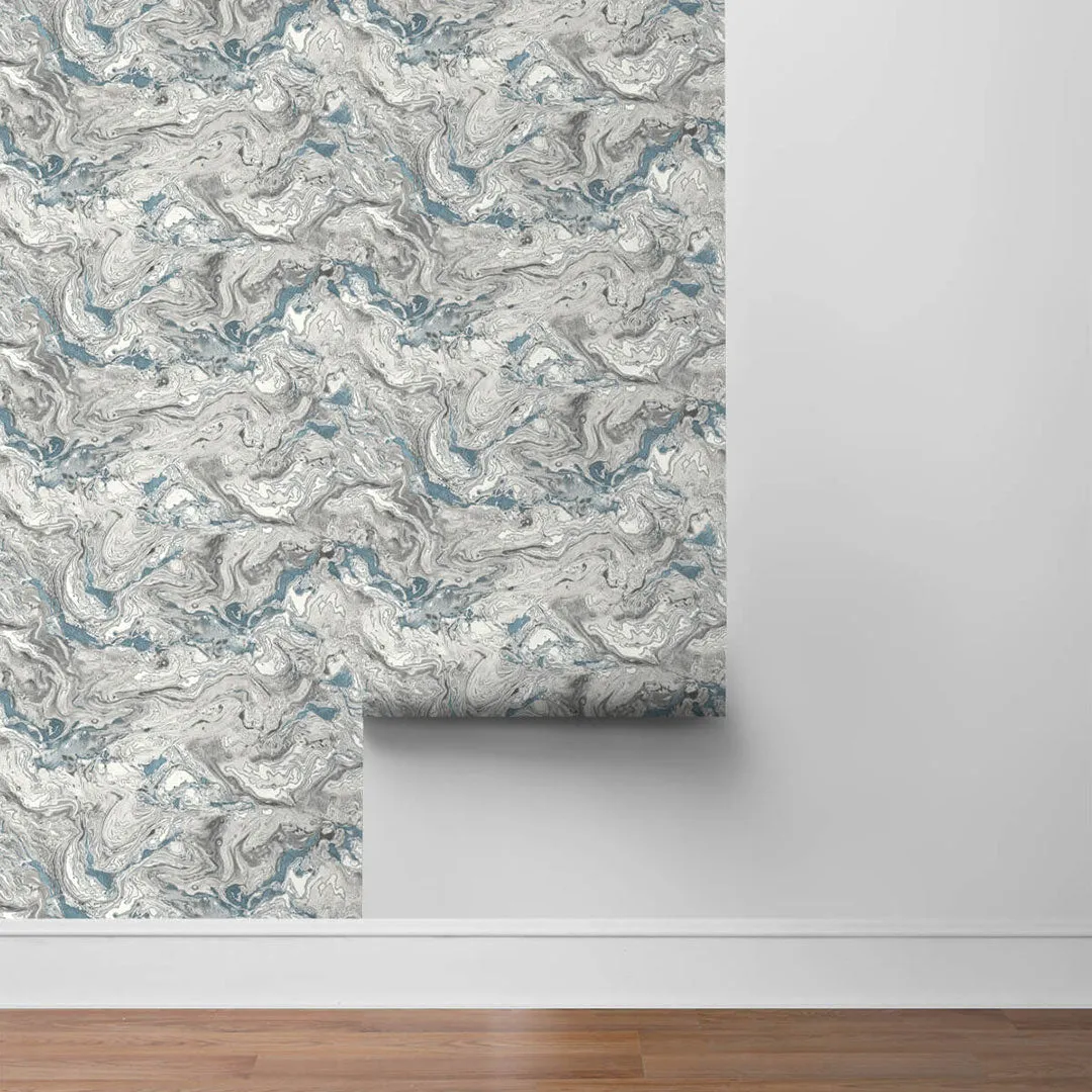 Faux Marble Peel-and-Stick Luxe Haven Wallpaper