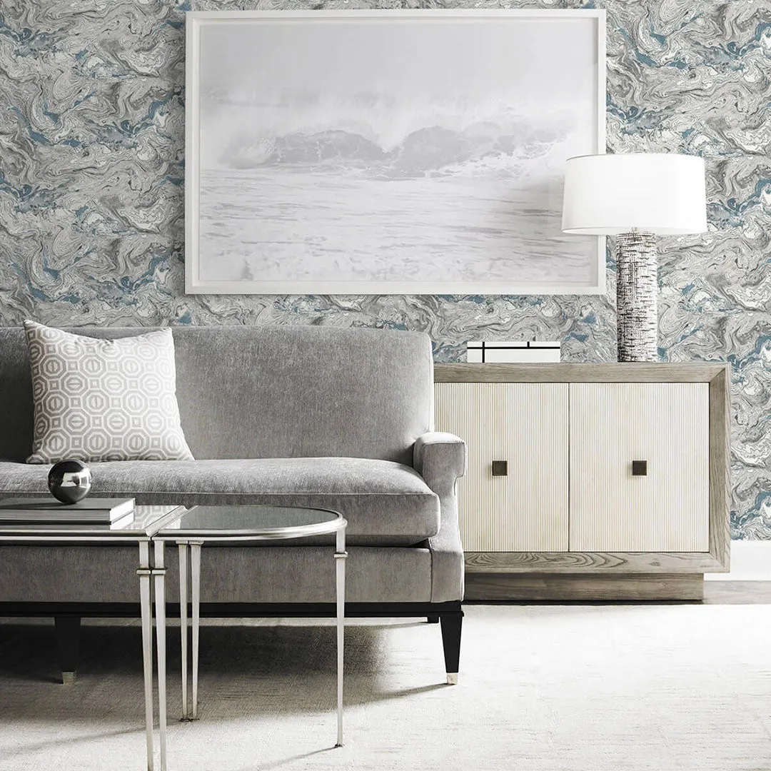 Faux Marble Peel-and-Stick Luxe Haven Wallpaper
