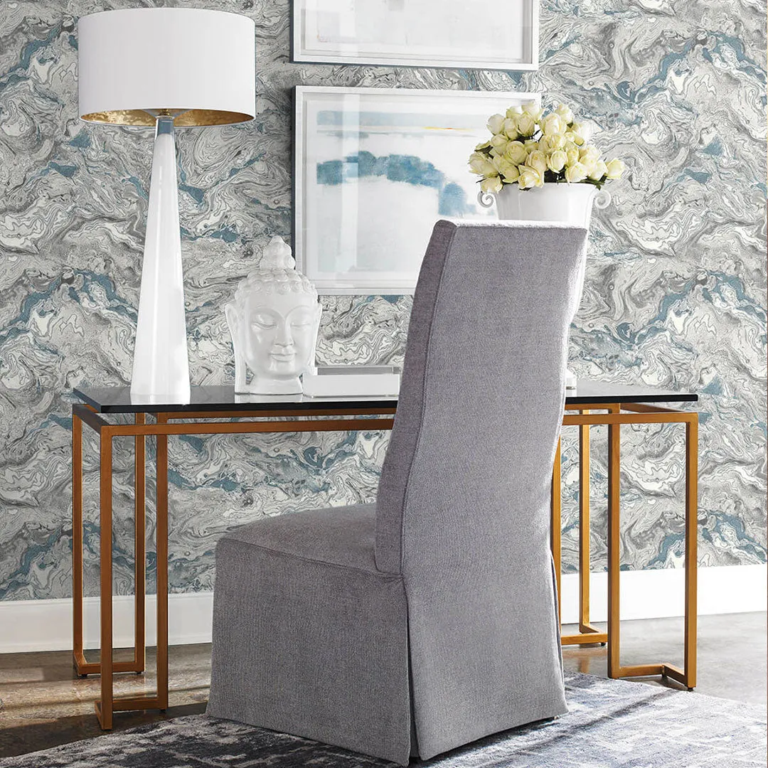 Faux Marble Peel-and-Stick Luxe Haven Wallpaper