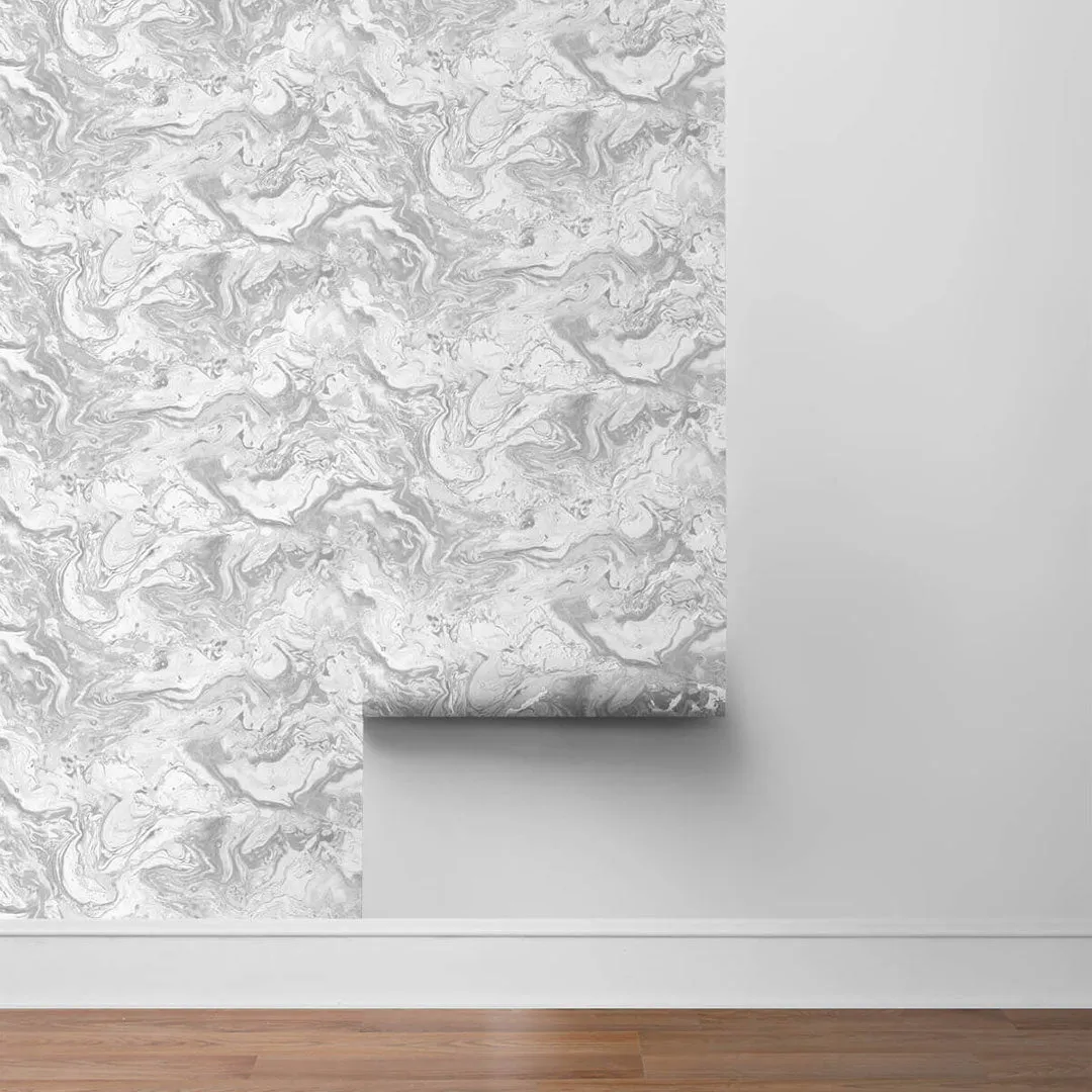 Faux Marble Peel-and-Stick Luxe Haven Wallpaper