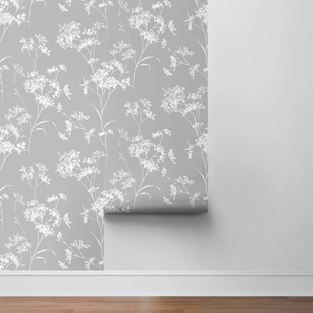 Floral Mist Peel-and-Stick Luxe Haven Wallpaper