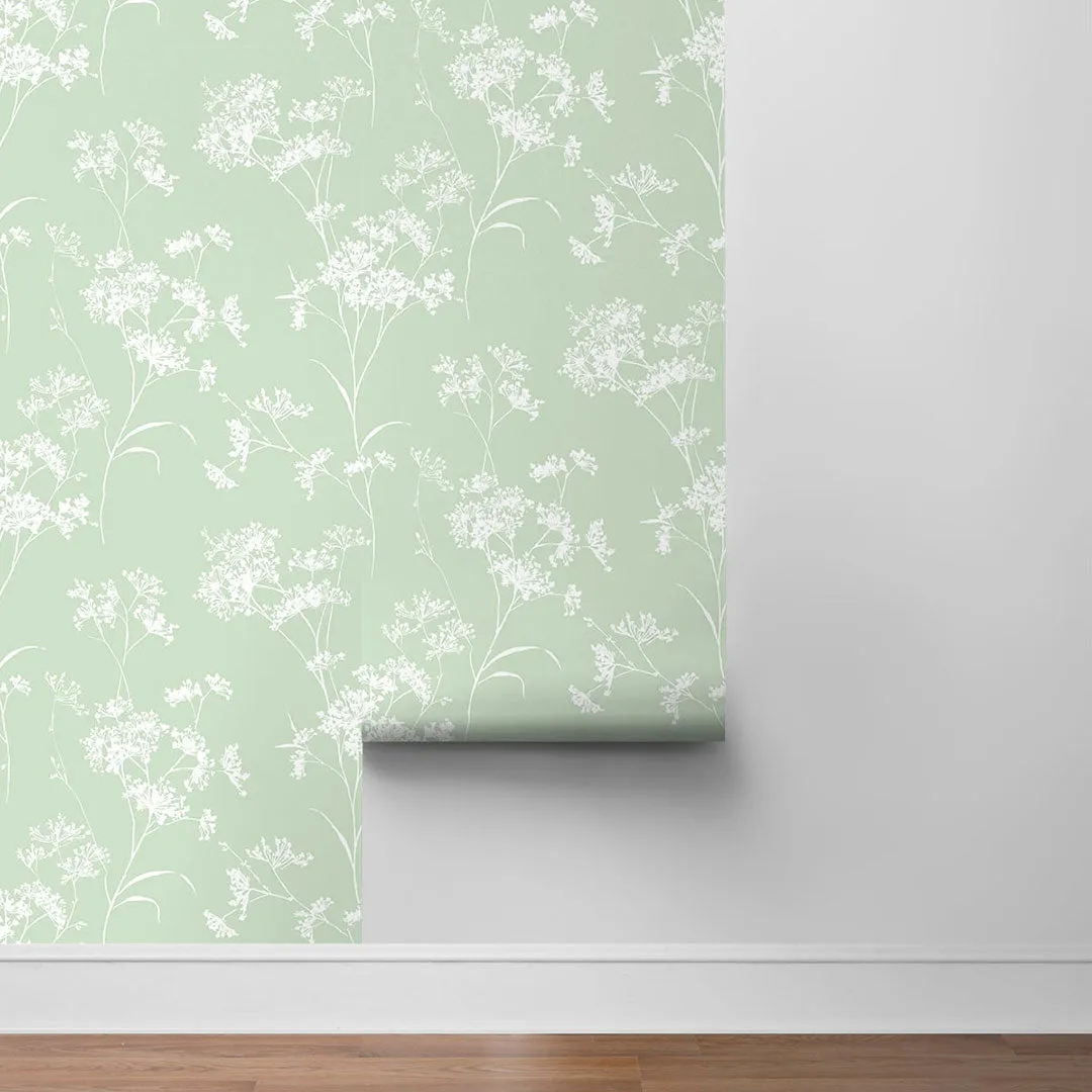 Floral Mist Peel-and-Stick Luxe Haven Wallpaper