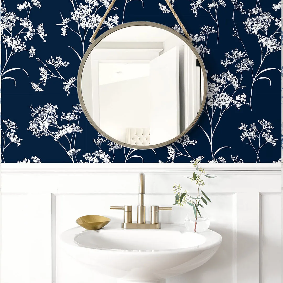 Floral Mist Peel-and-Stick Luxe Haven Wallpaper