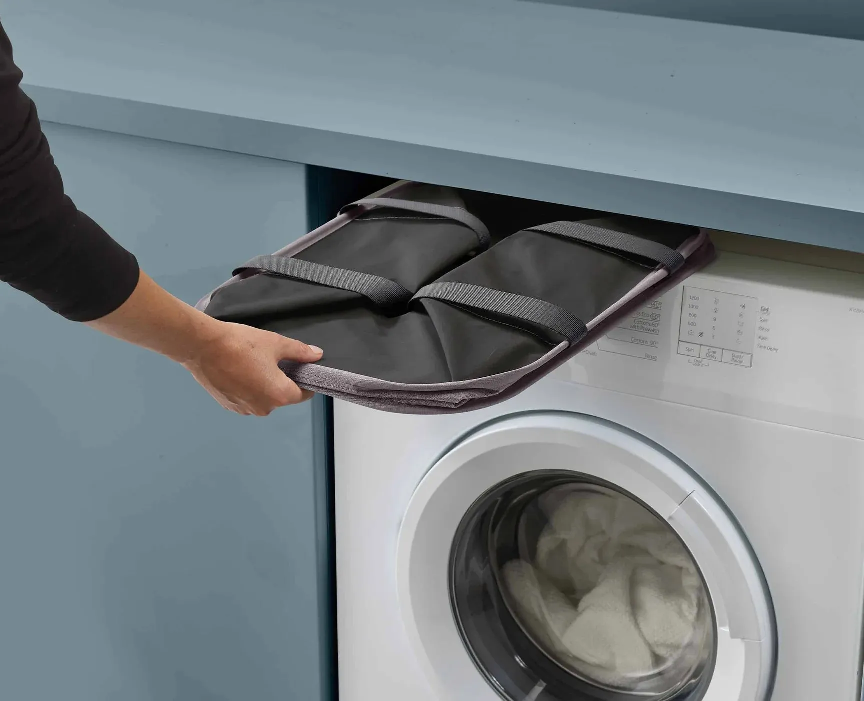 Hold-All Max - Foldable Laundry Basket- Grey