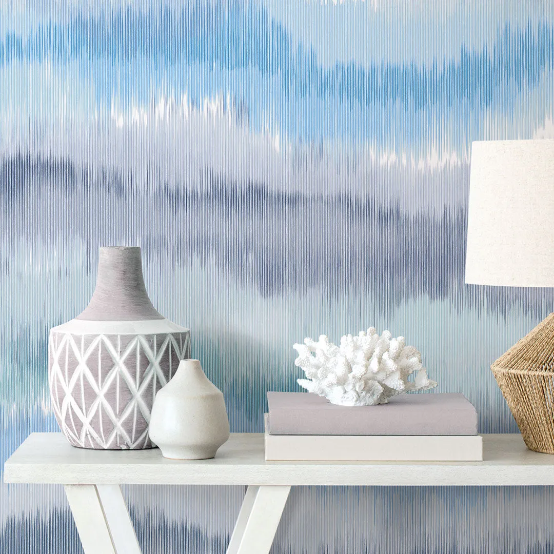 Ikat Waves Peel-and-Stick Luxe Haven Wallpaper