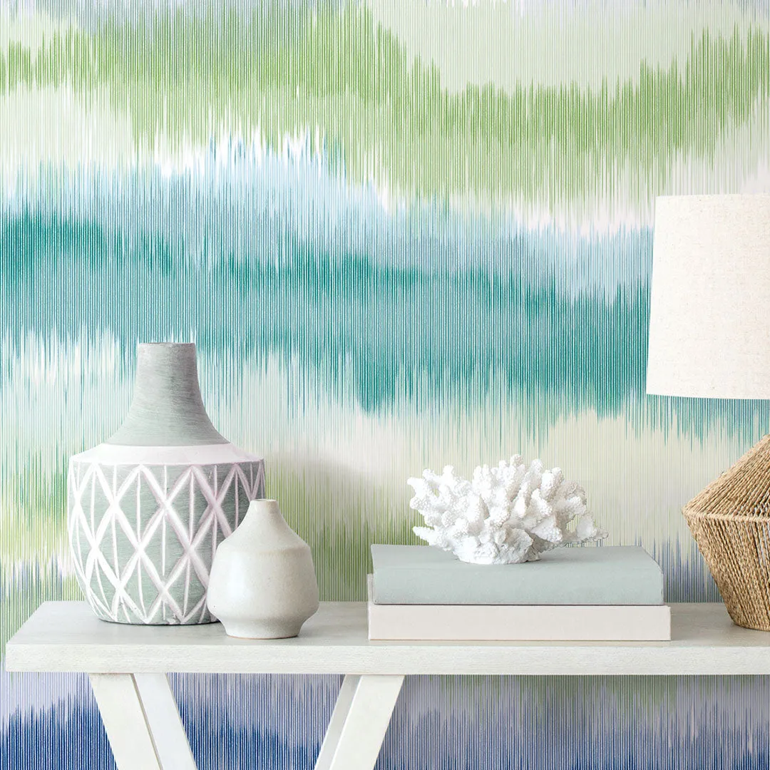 Ikat Waves Peel-and-Stick Luxe Haven Wallpaper