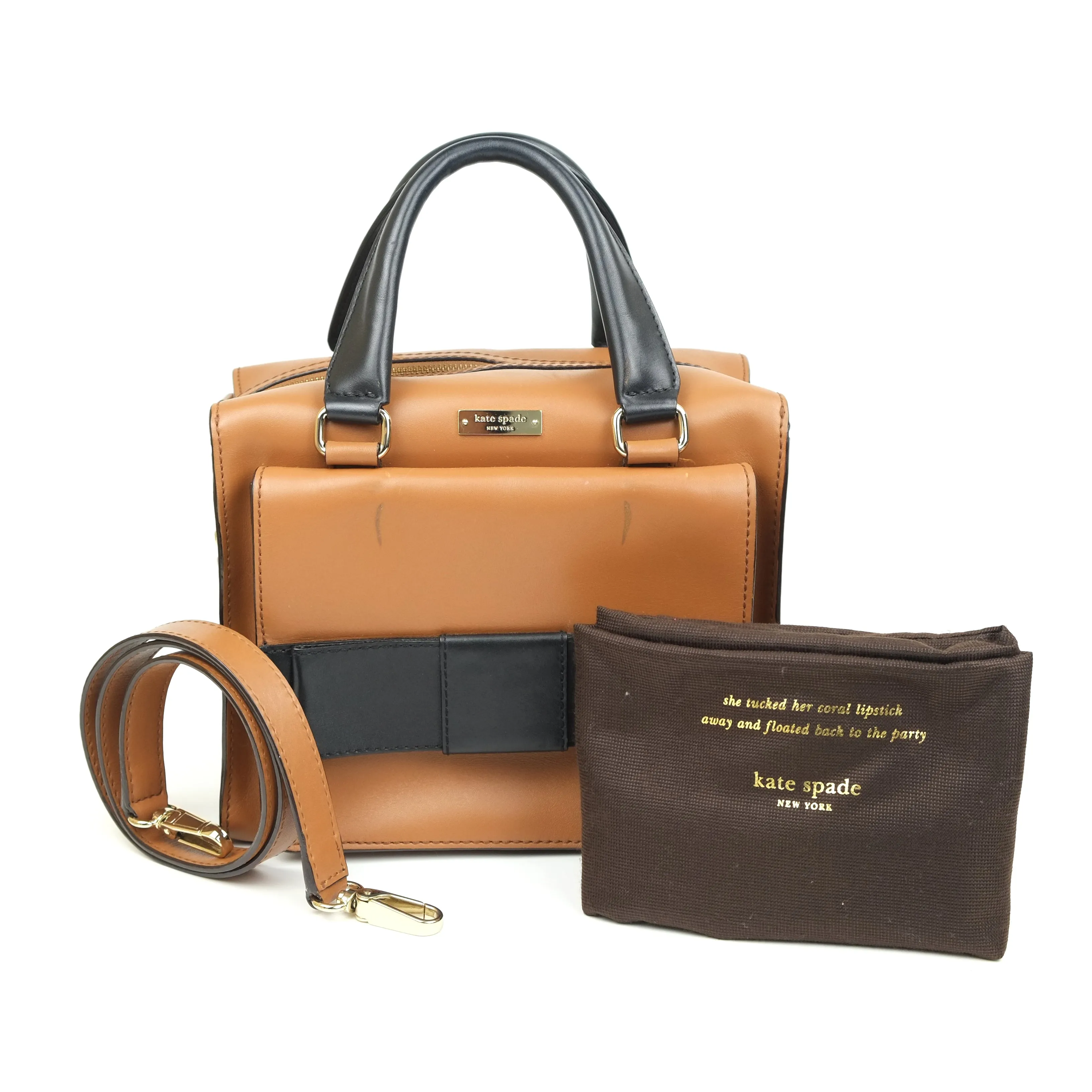 Kate Spade Handbag Brown With Strap