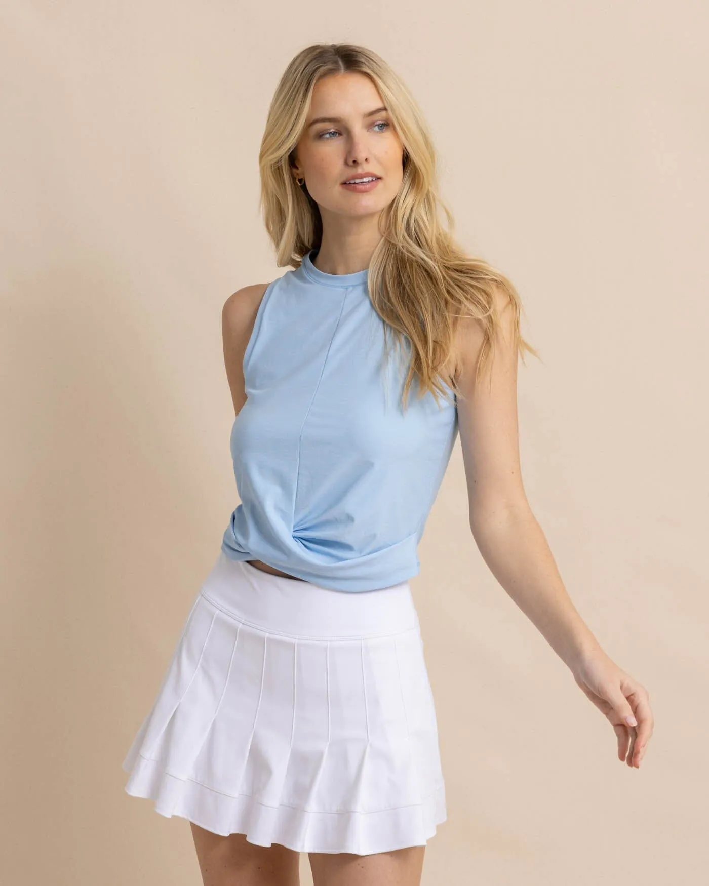 Lacy brrr°®-illiant Twist Top - Clearwater Blue