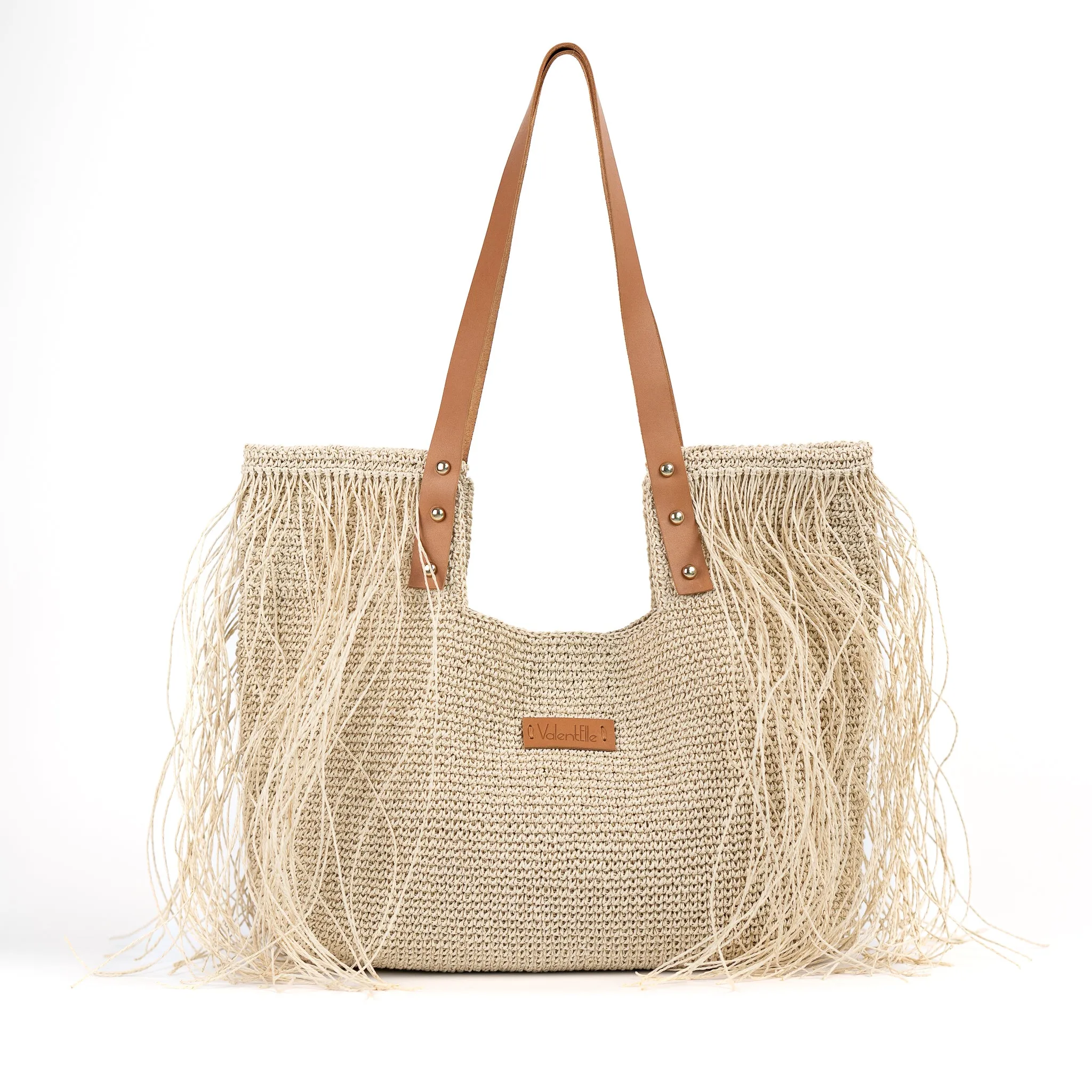 Large Straw Beach Bag