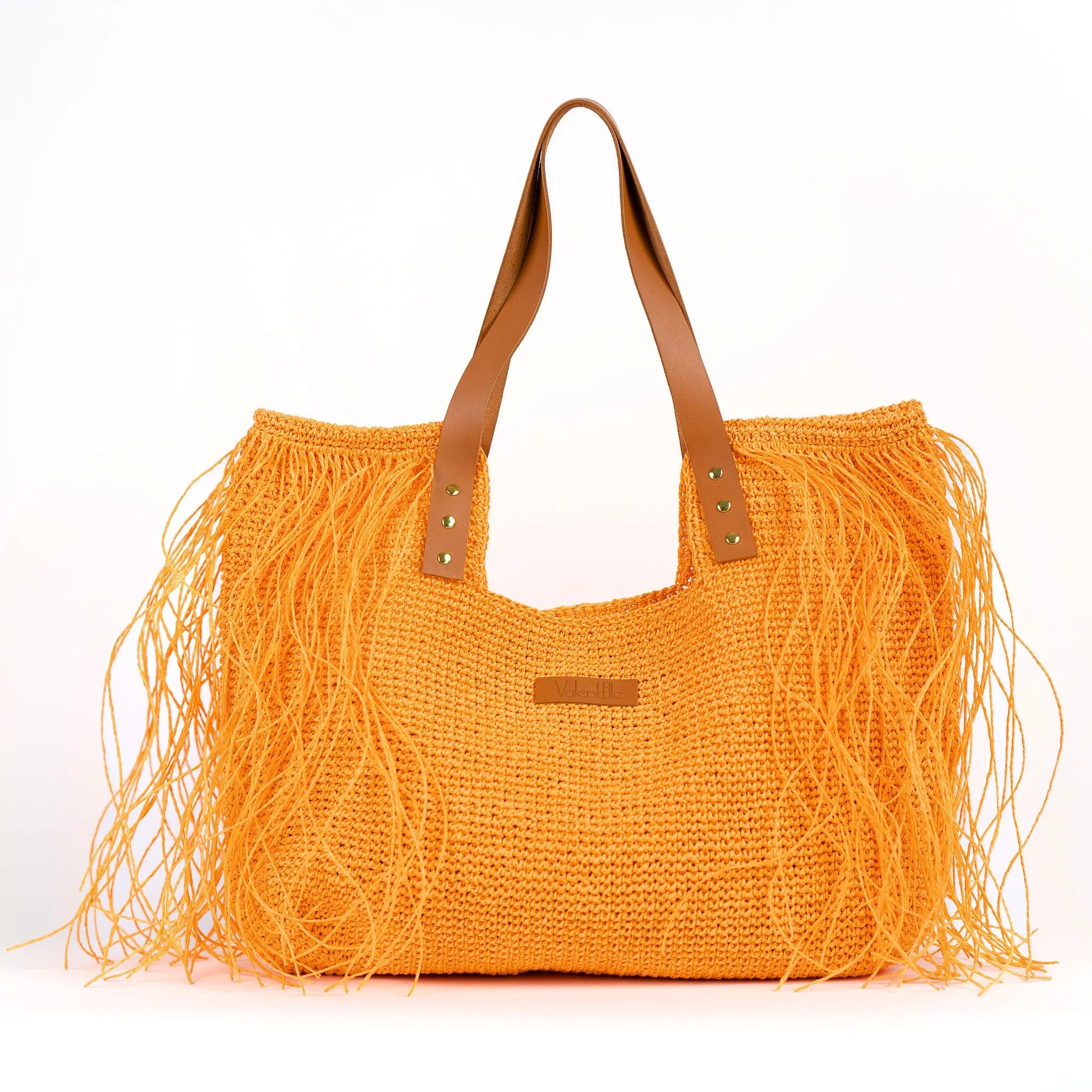 Large Straw Beach Bag