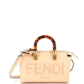Logo By The Way Top Handle Bag Embossed Leather Mini