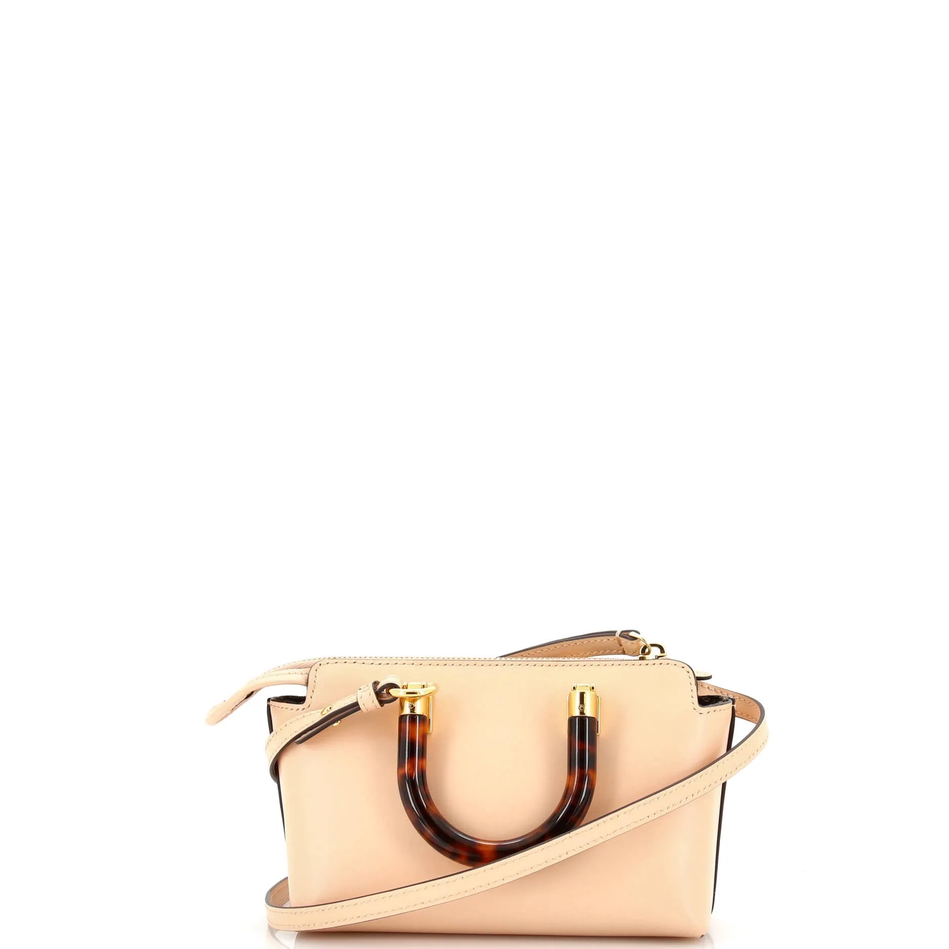 Logo By The Way Top Handle Bag Embossed Leather Mini