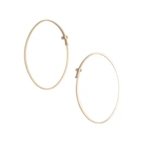 <!--ER614-->small oval dainty hoop earrings