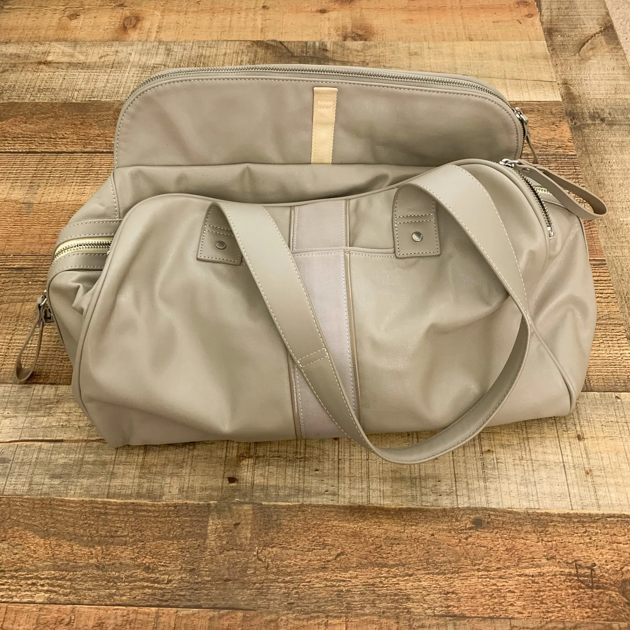 Lululemon Grey Multi Pocket Gym Bag