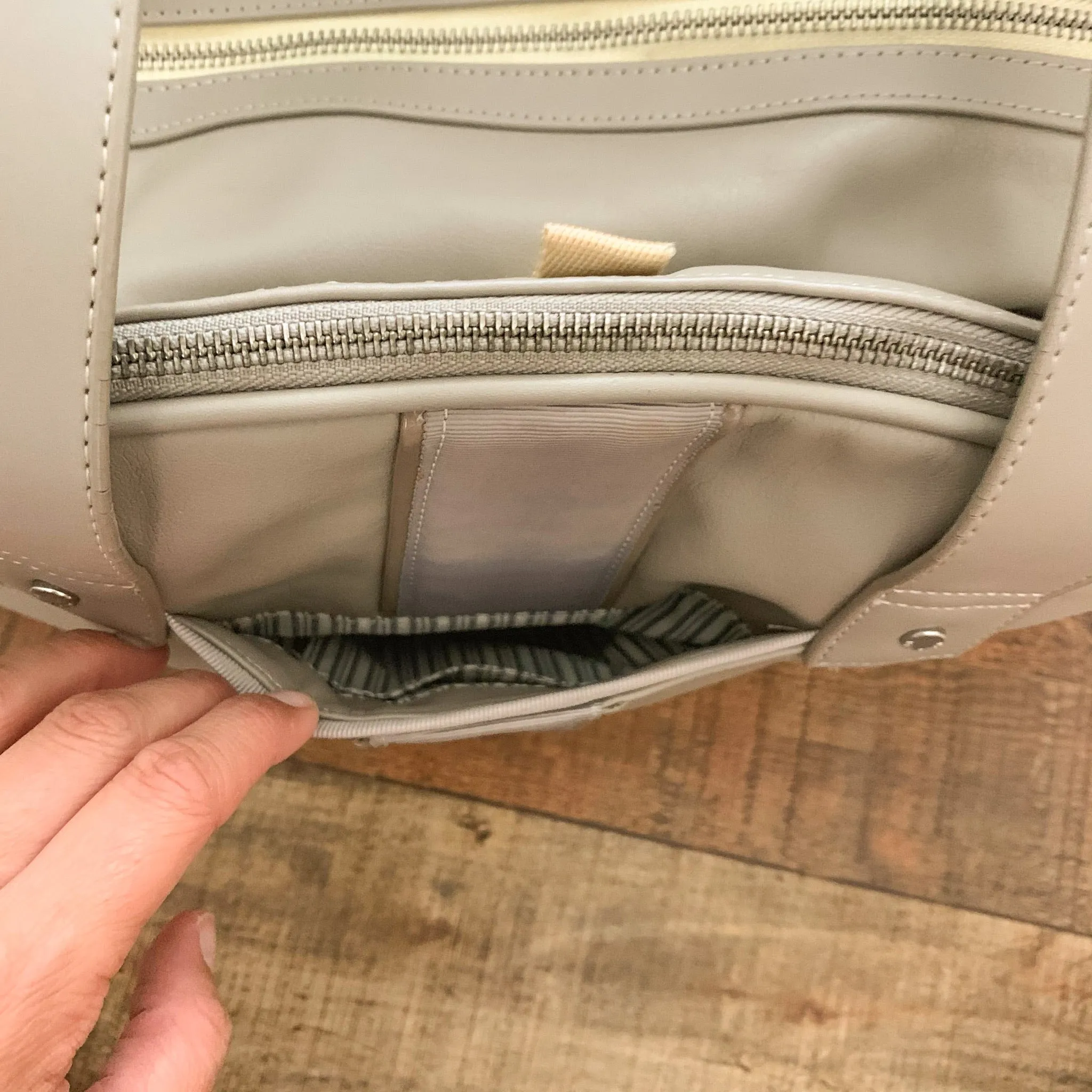 Lululemon Grey Multi Pocket Gym Bag