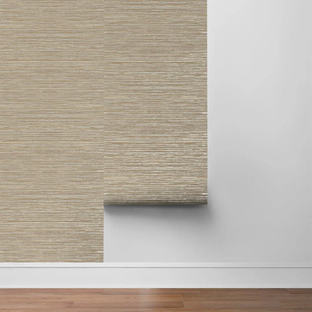 Luxe Sisal Peel-and-Stick Luxe Haven Wallpaper