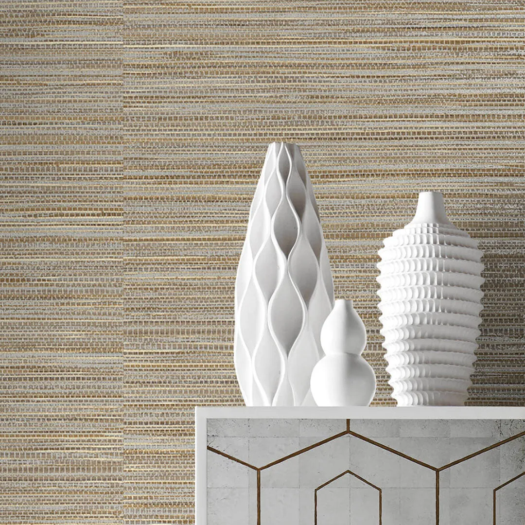 Luxe Sisal Peel-and-Stick Luxe Haven Wallpaper