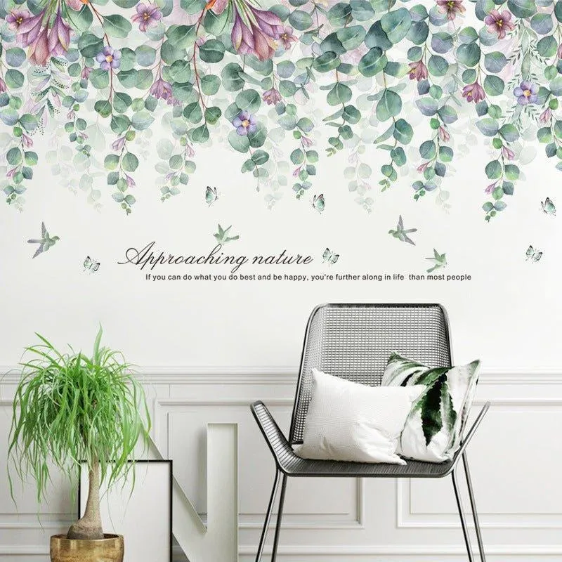 Majestic Colourful Leaves Wall Stickers
