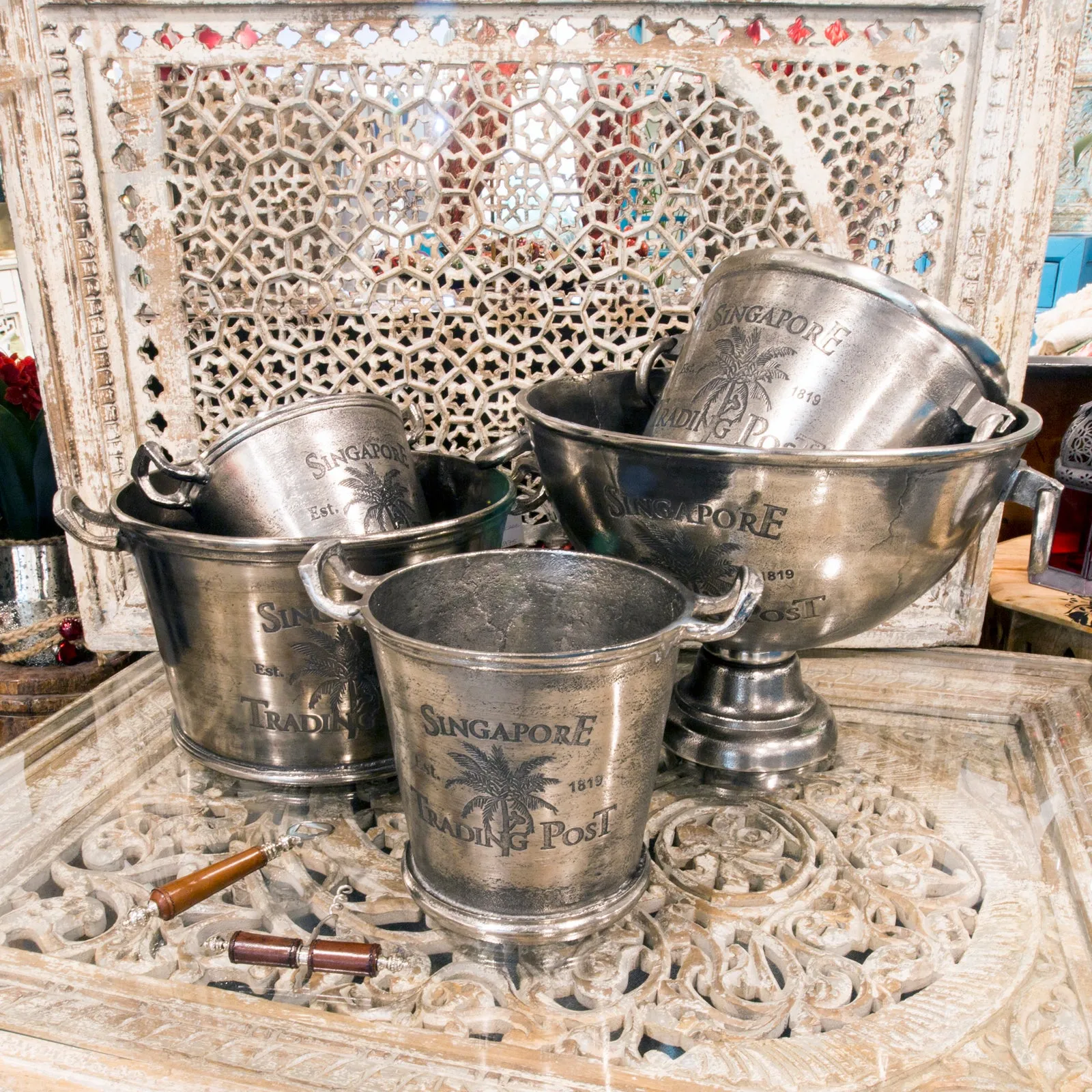Majestic Silver Finish Ice Bucket