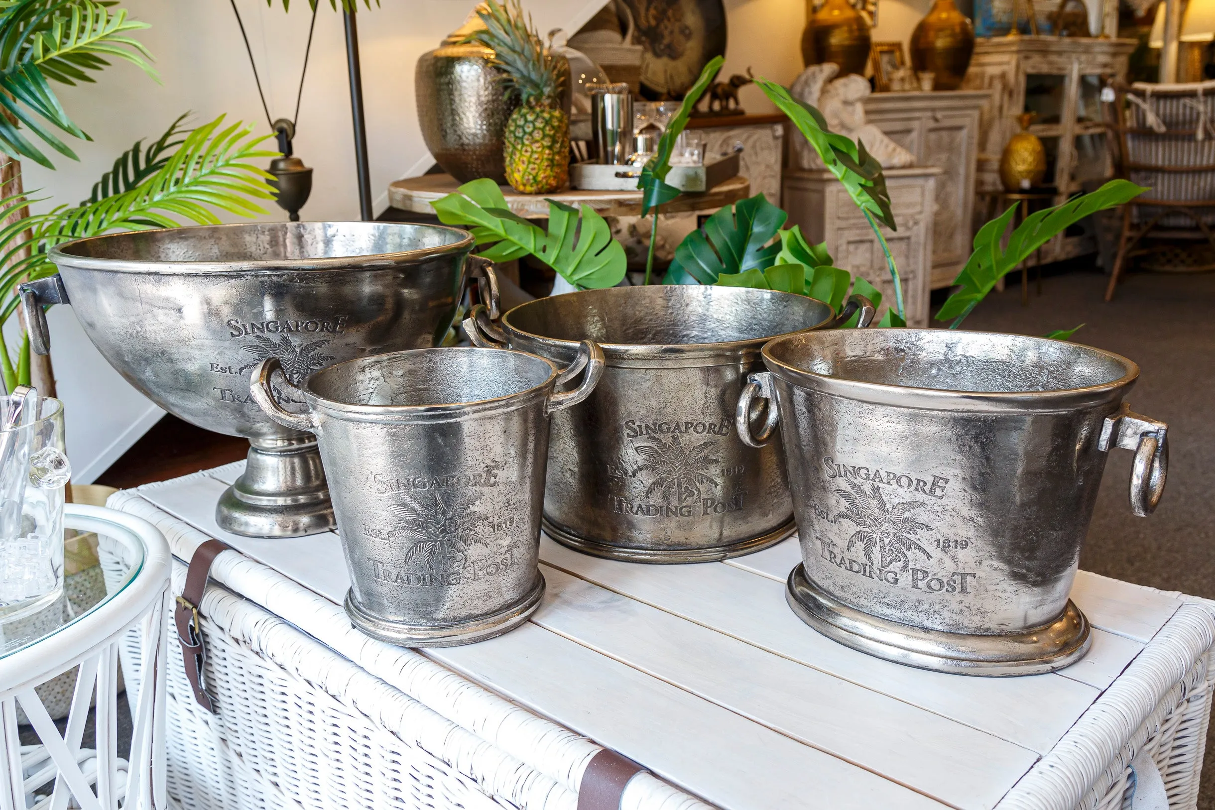 Majestic Silver Finish Ice Bucket