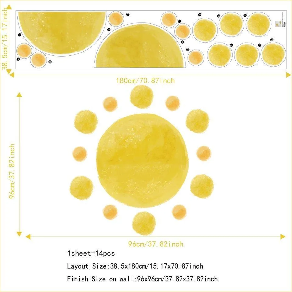 Majestic Sun Removable Wall Sticker