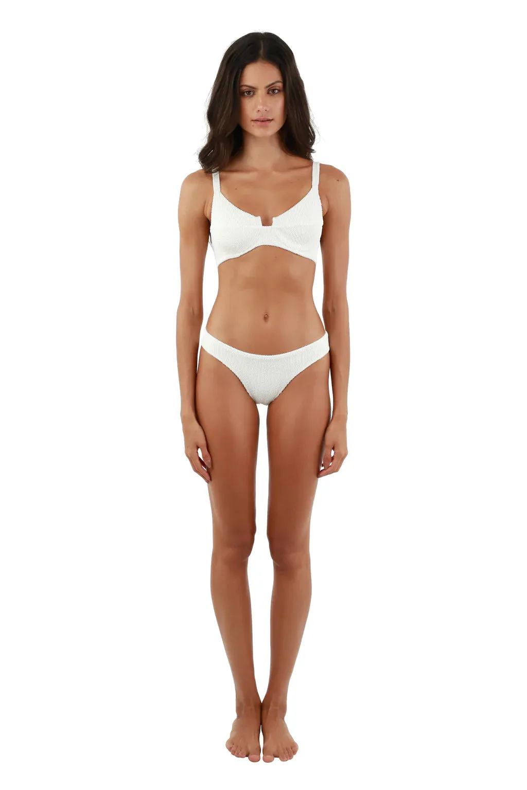 Malai Textured Wave Eco White Majestic Top