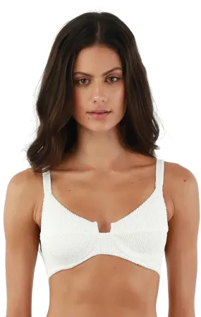 Malai Textured Wave Eco White Majestic Top
