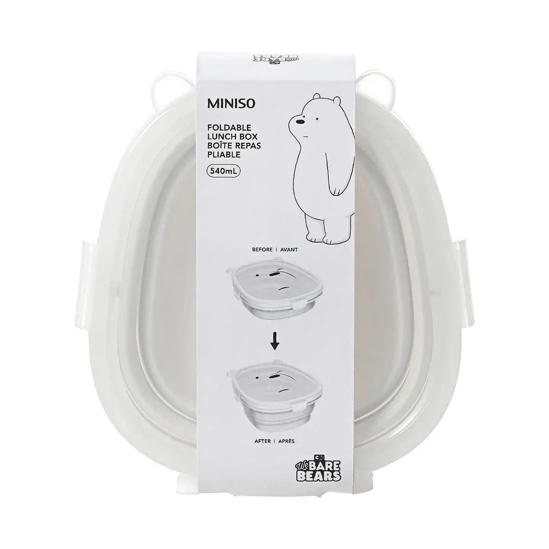 MINISO We Bare Bears Collection 4.0 Foldable Lunch Box 540mL
