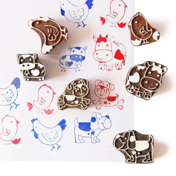 Mommy and Me Wooden Stamps set  - 3 Years 