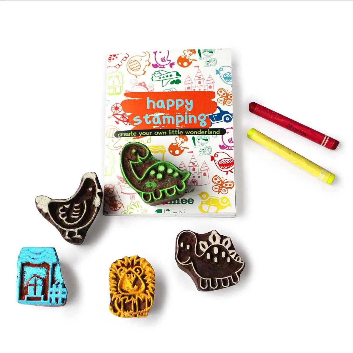 Mommy and Me Wooden Stamps set  - 3 Years 